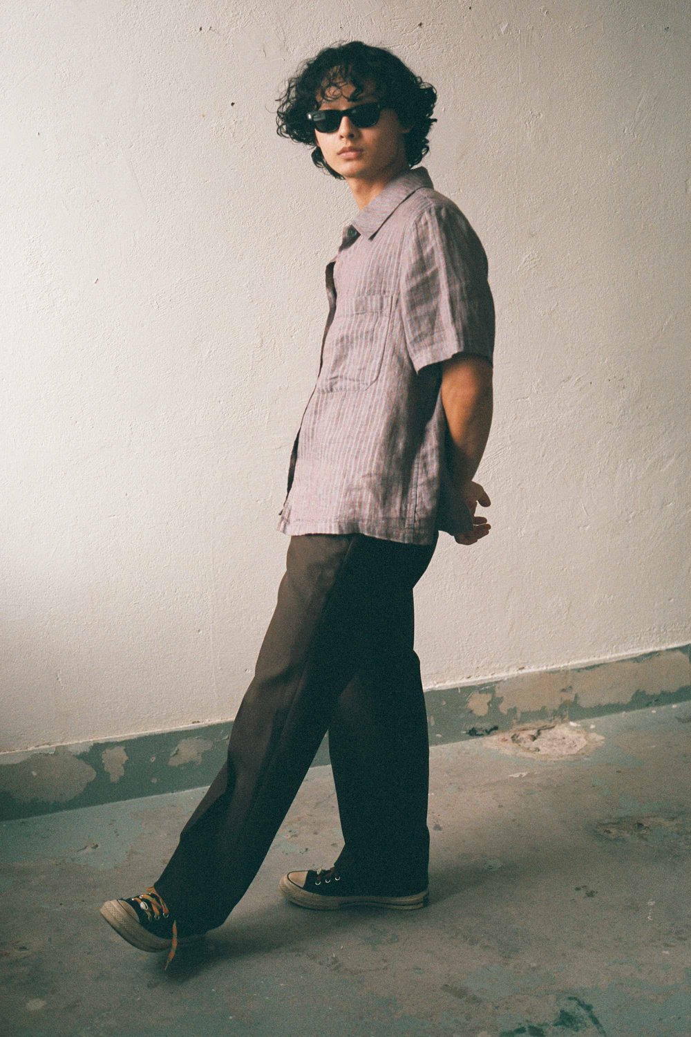 Monokel Eyewear Aki Black - green solid lens