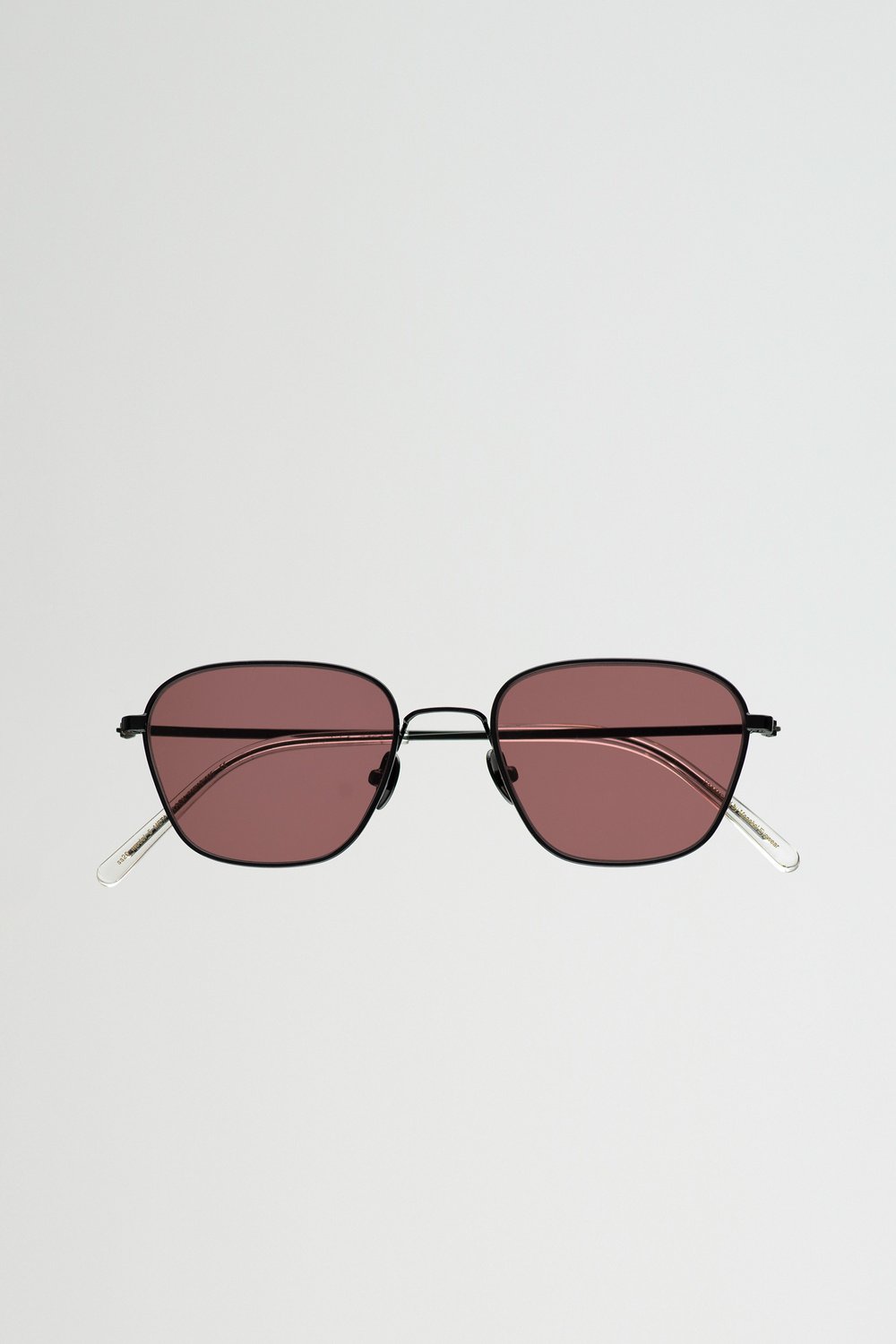 Monokel Eyewear Otis Black - pink solid lens