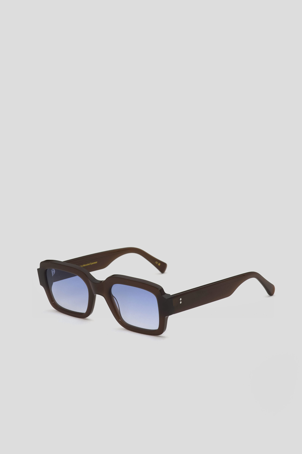 Monokel Eyewear Apollo Chocolate - blue gradient lens