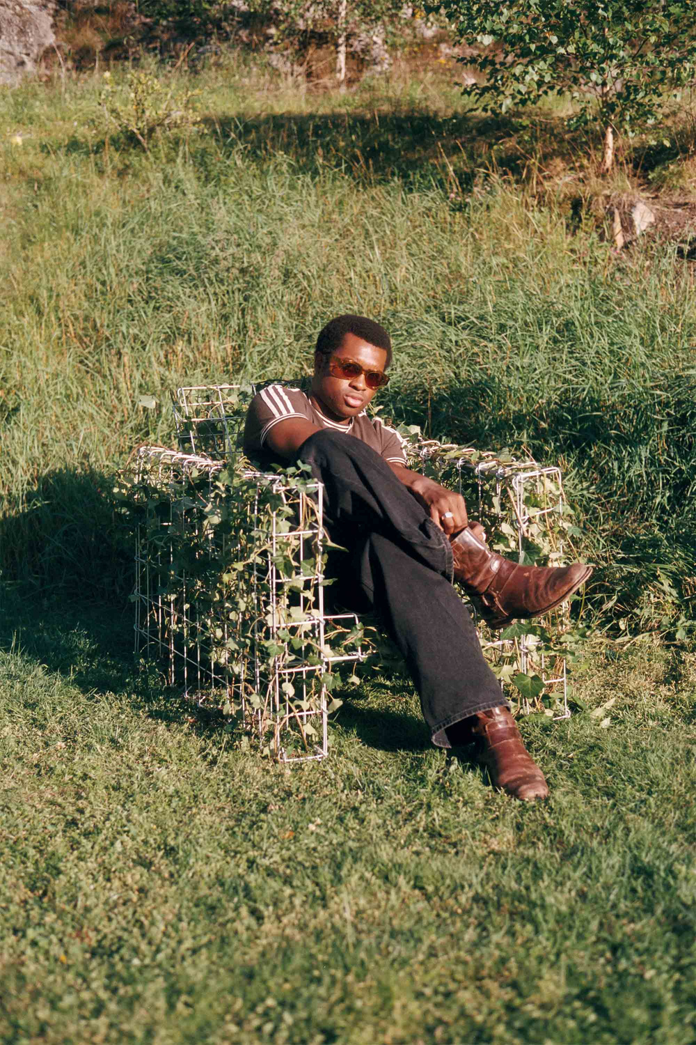 Monokel Eyewear Polly Caramel - pink solid lens