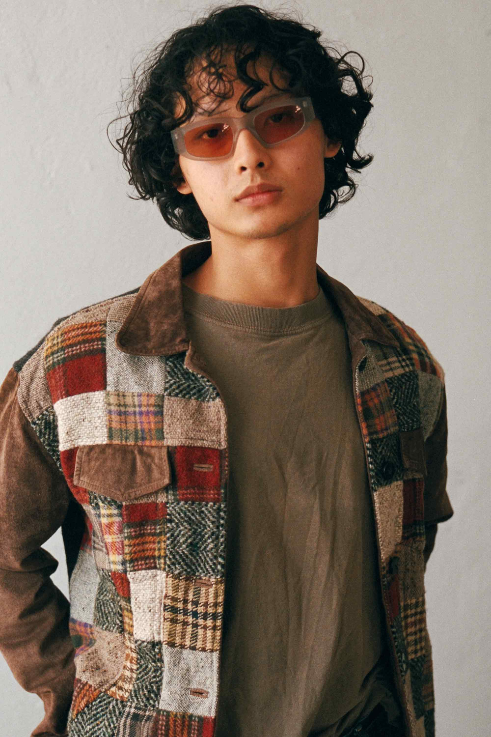 Monokel Eyewear Eclipse matt Grey - orange solid lens