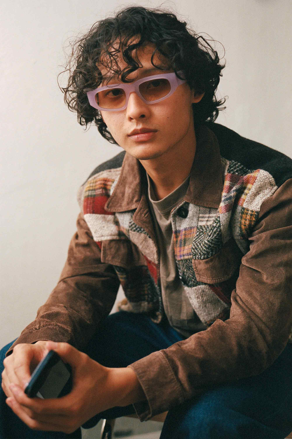 Monokel Eyewear Eclipse matt Lilac - brown gradient lens