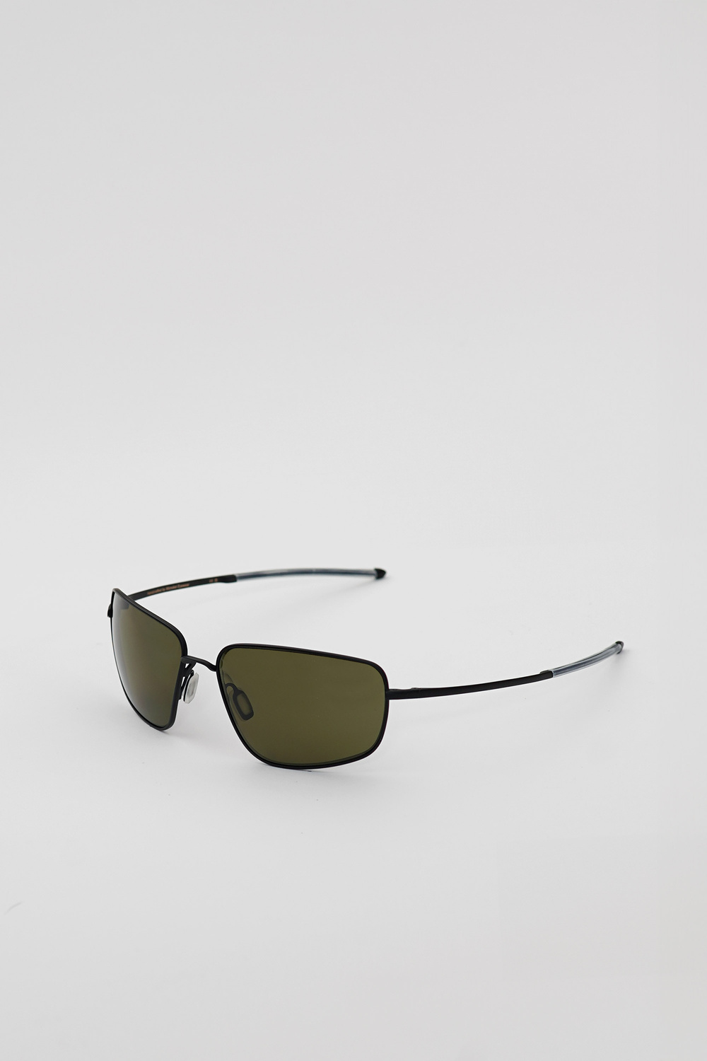 Monokel Eyewear Marathon matt Black - green solid polarized lens