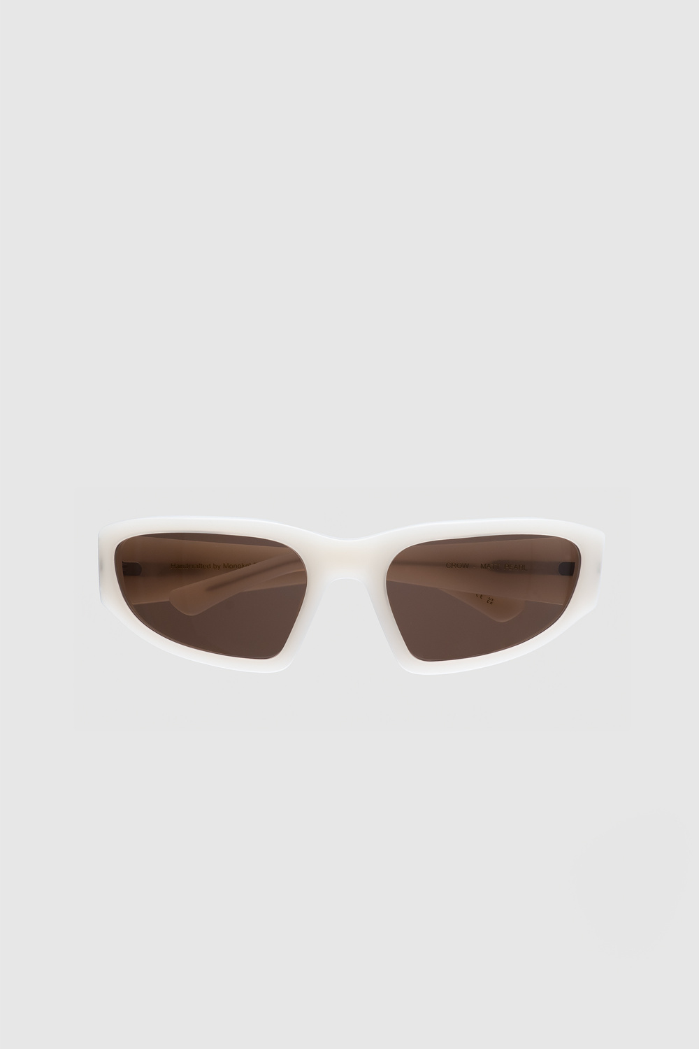 Monokel Eyewear Crow matt Pearl - brown solid polarized lens