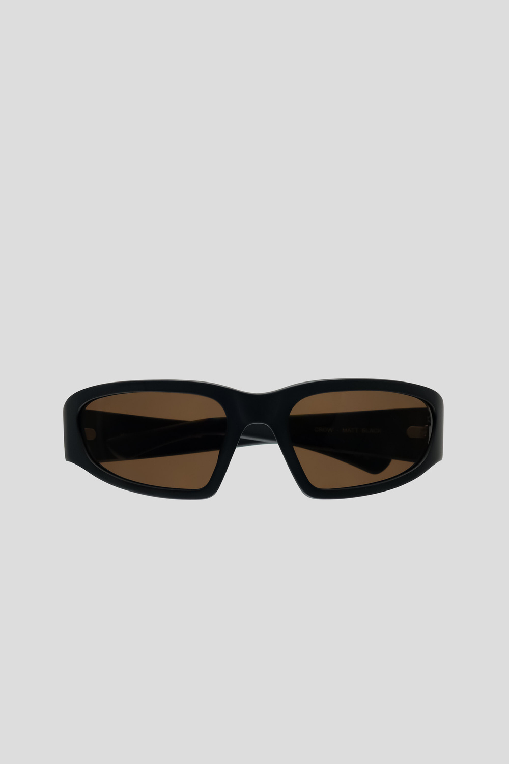 Monokel Eyewear Crow matt Black - brown solid polarized lens