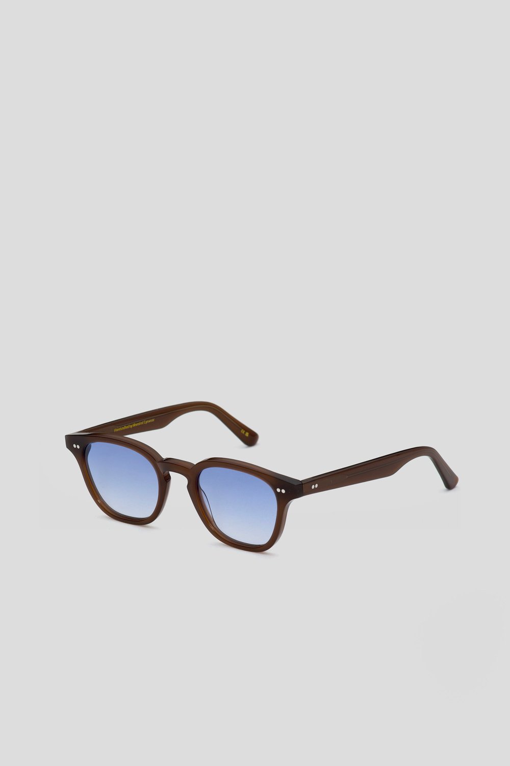 Monokel Eyewear River Chocolate - blue gradient lens